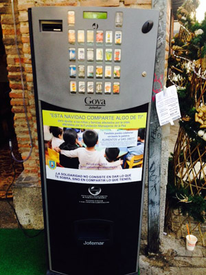 máquina jofemar de donaciones