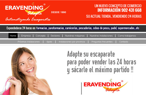 web de la era de la venta