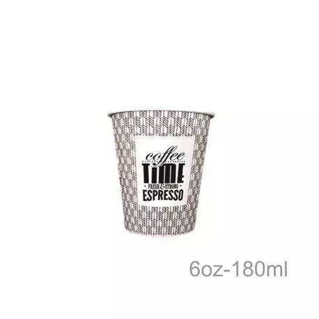Vaso Papel 6 Oz - COFFE TIME -50 - 1000